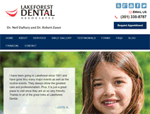 Tablet Screenshot of lakeforestdentalsmiles.com